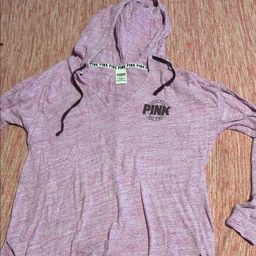 PINK Victoria's Secret Women's Purple Hoodie Top